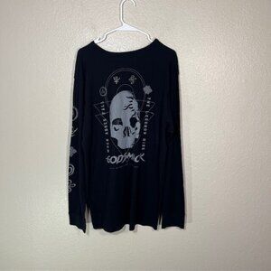 Godsmack T Shirt Mens XXL Thermal Long Sleeve Graphic Black Gray